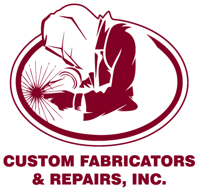 Custom Fabricators Logo Maroon